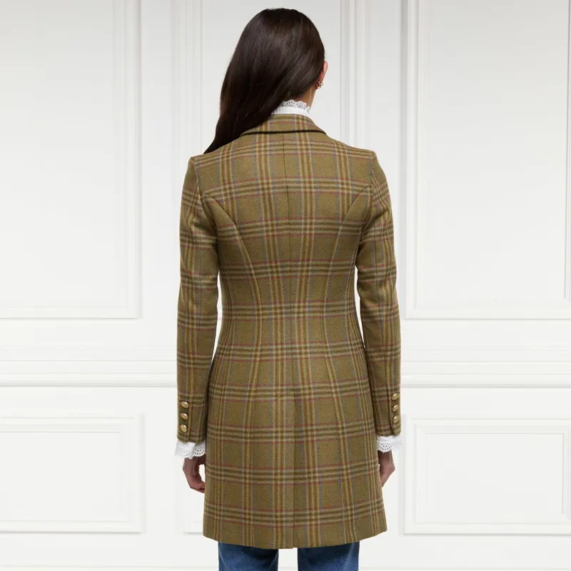 Holland Cooper Highgrove Women's Tailored Coat - Avebury Green Check-2