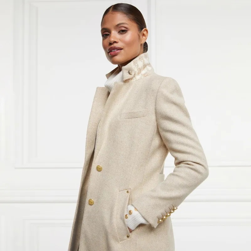 Holland Cooper Regency Ladies Long Coat - Biscuit-4