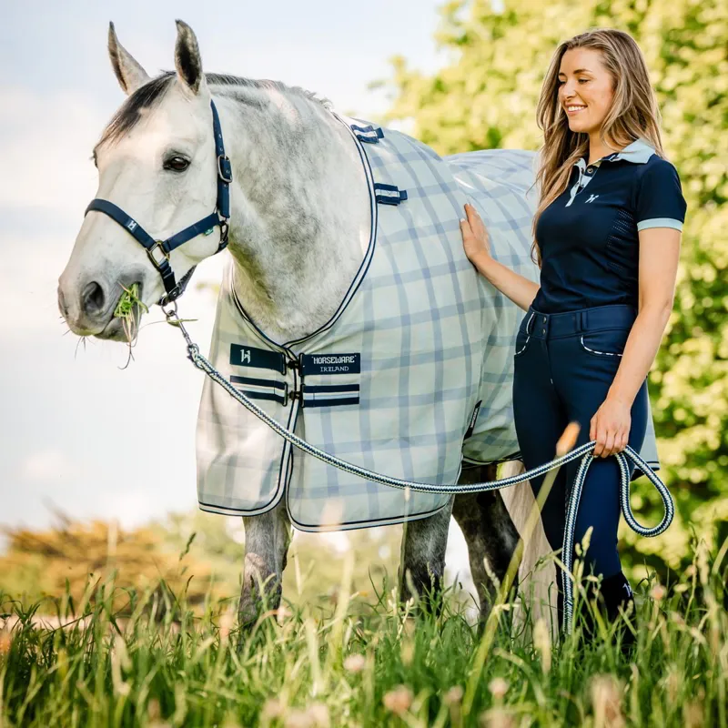 Horseware Newmarket Halter and Lead Rope - Witney Navy-1