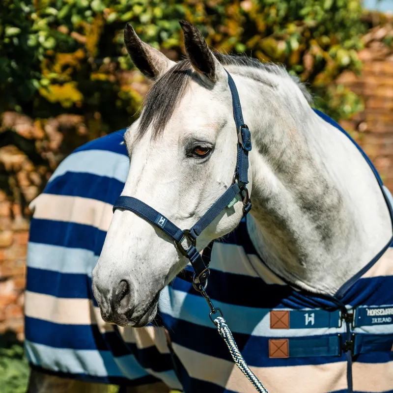 Horseware Newmarket Halter and Lead Rope - Witney Navy-5