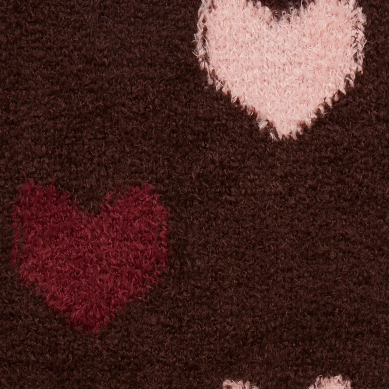 LeMieux Heart Fluffies Adult Socks - Bramble-4