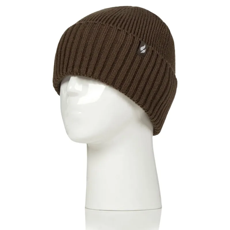 Heat Holders Ashwood Men's Lite Ribbed Beanie - Khaki