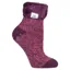 Heat Holders Original Womens Feather Top Lounge Socks - Coral Twist