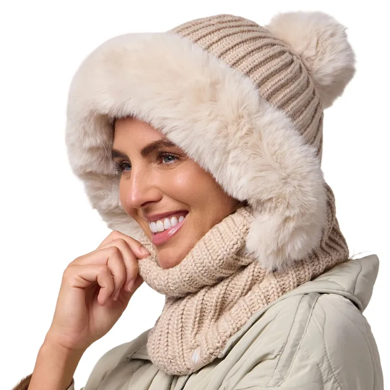Heat Holders Nikita Women's Faux Fur Snood - Oat