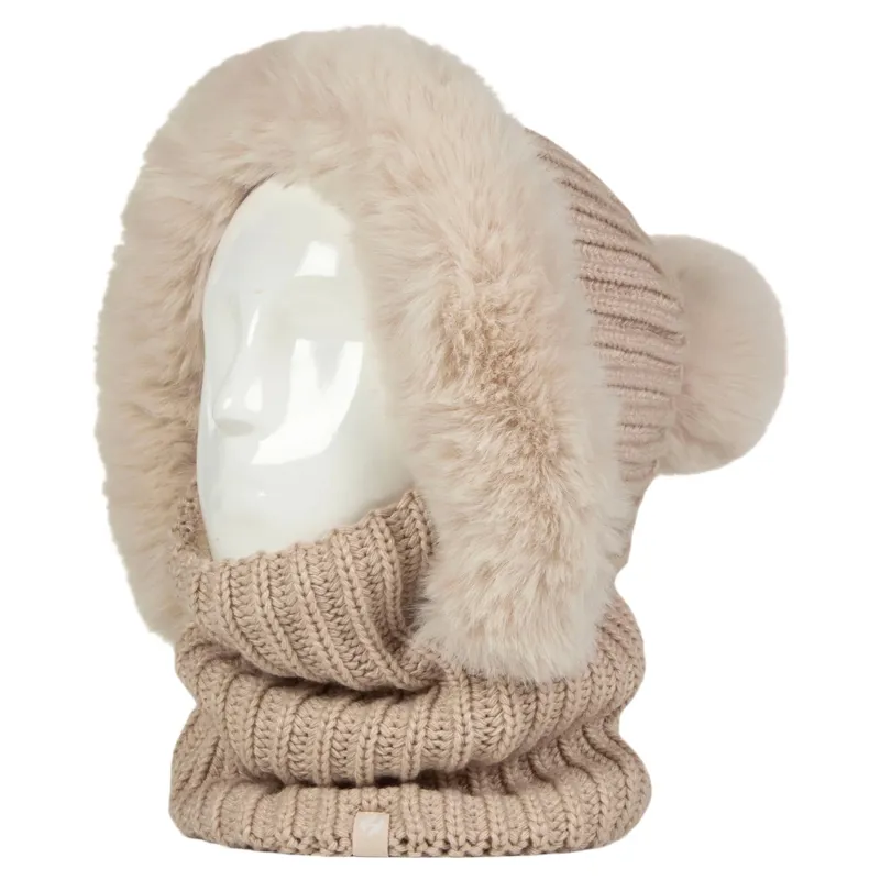 Heat Holders Nikita Women's Faux Fur Snood - Oat-2