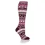 Heat Holders Oaken Women's Jacquard Lite Long Socks - Fairisle Pink