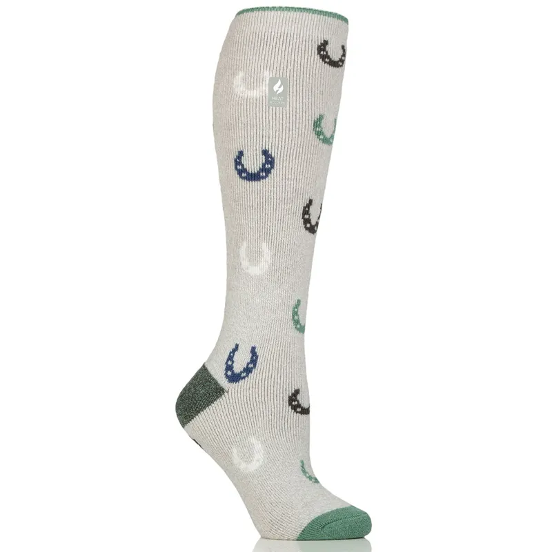 Sockshop Heat Holders Lite Women's Tall Riding Socks - Light Grey