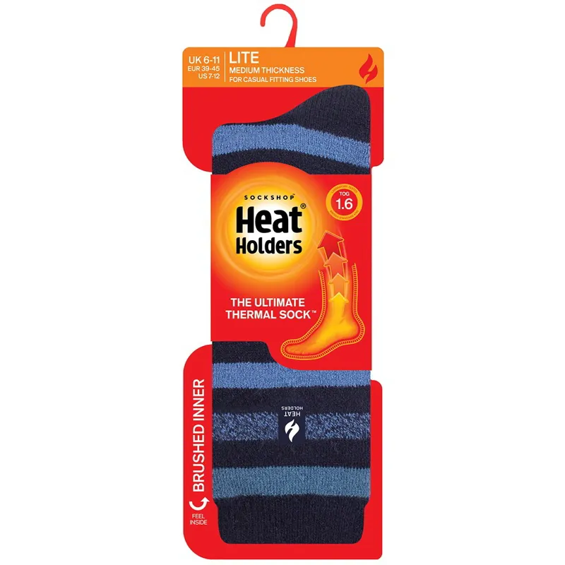 Sockshop Heat Holders Split Men's Thermal Socks - Navy-1