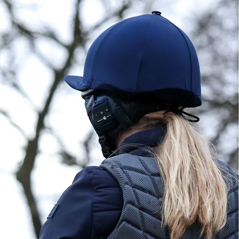 HelmetConnect Bluetooth Speaker Riding Helmet Attachment - Navy-2