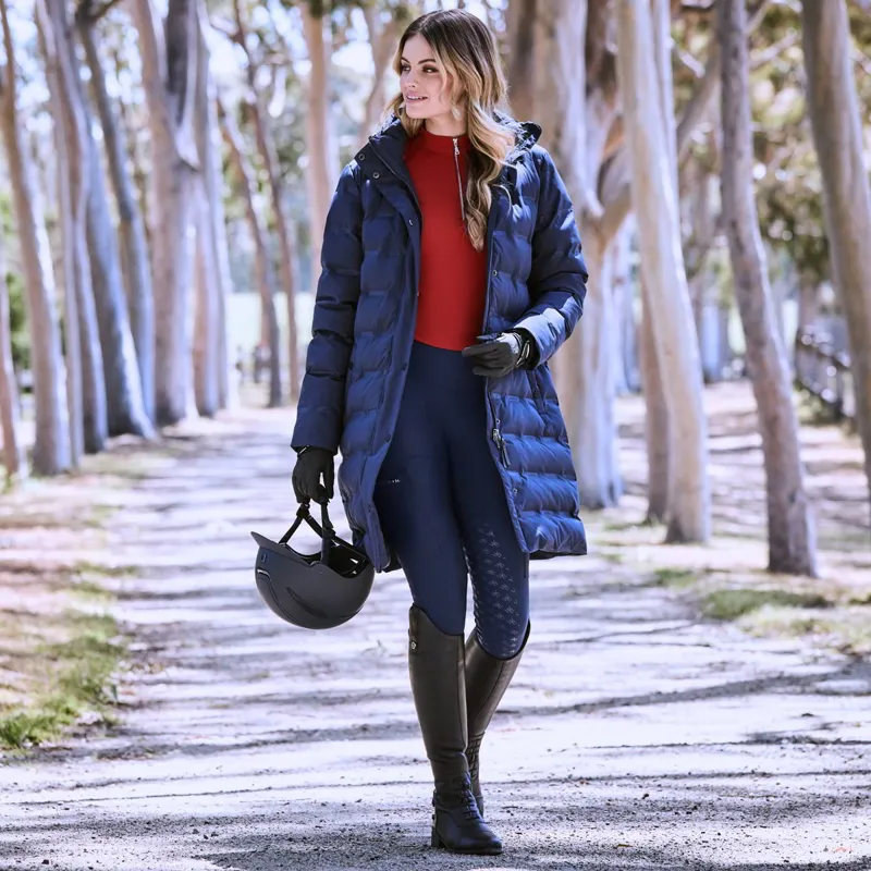 WeatherBeeta Helsinki Heat Seal Womens Quilted Jacket - Navy Iris-1