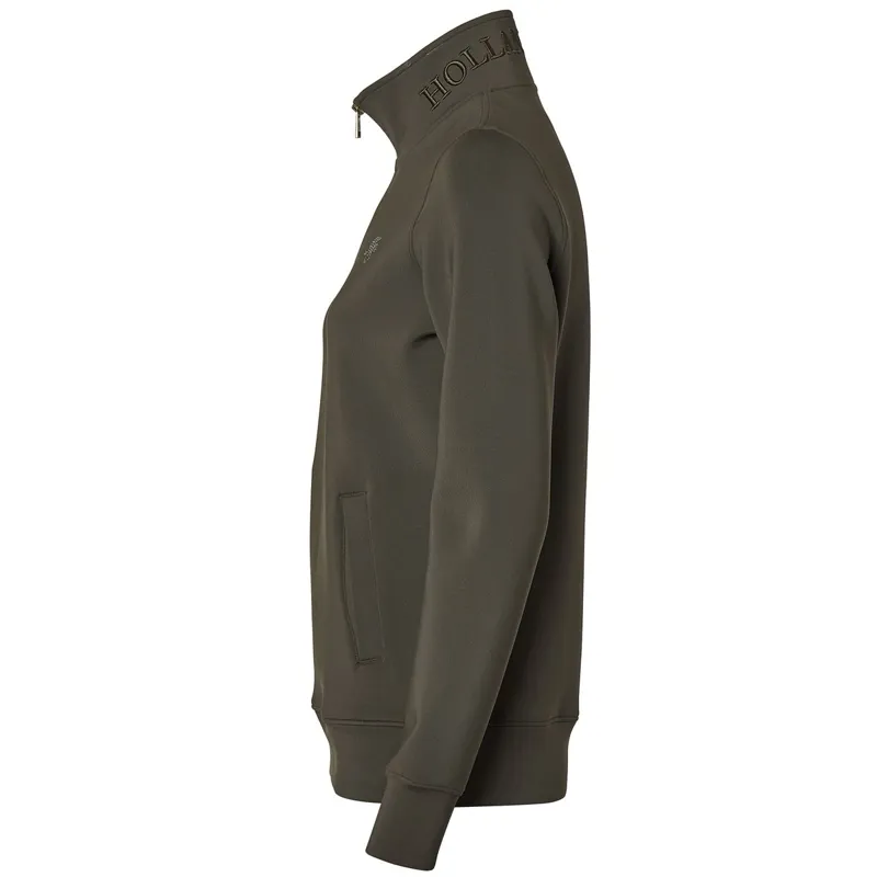 Holland Cooper Henley Training Womens Quarter Zip - Dark Olive-5