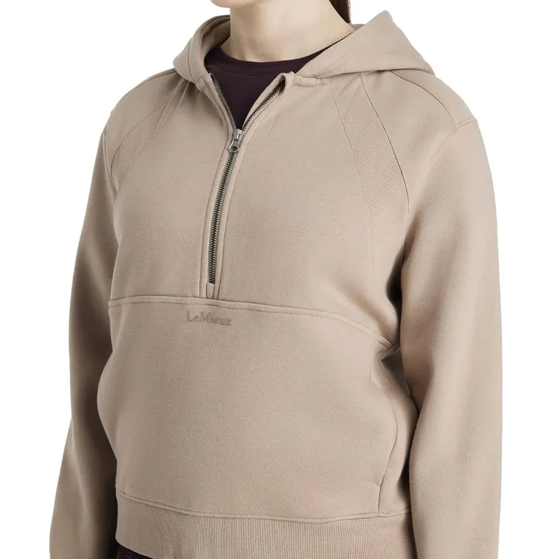 LeMieux Henrietta Women's 1/2 Zip Hoodie - Almond-6