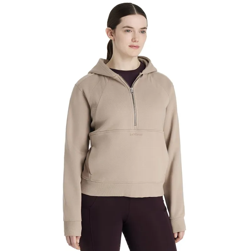 LeMieux Henrietta Women's 1/2 Zip Hoodie - Almond