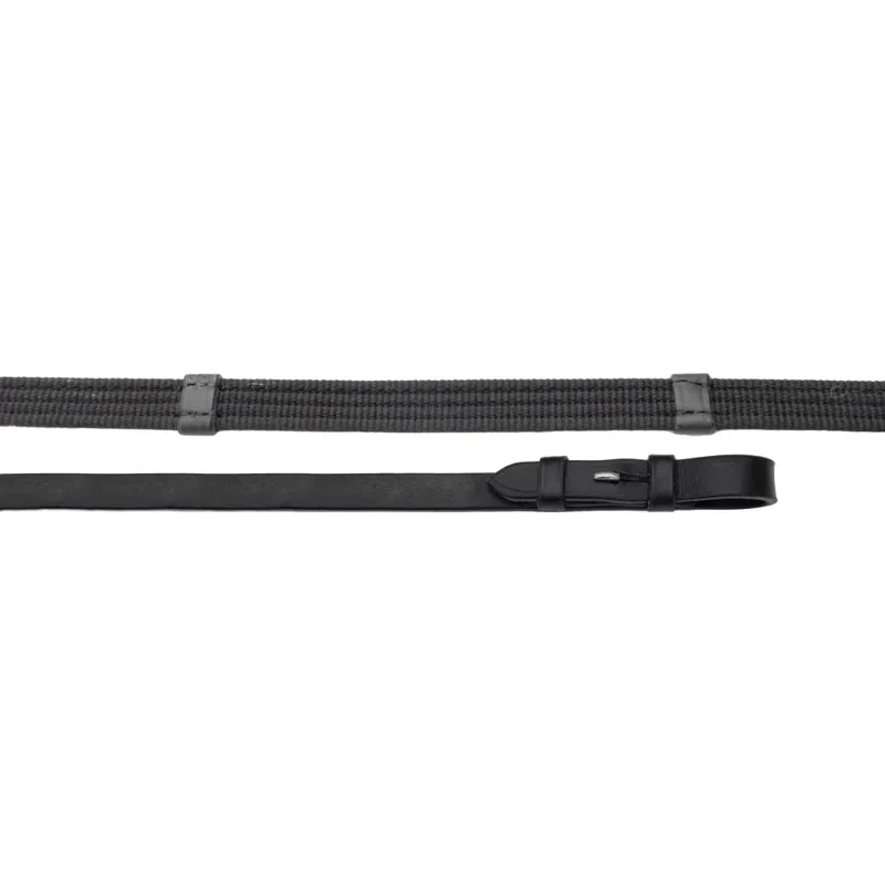 Heritage Leather Continental Reins - Black