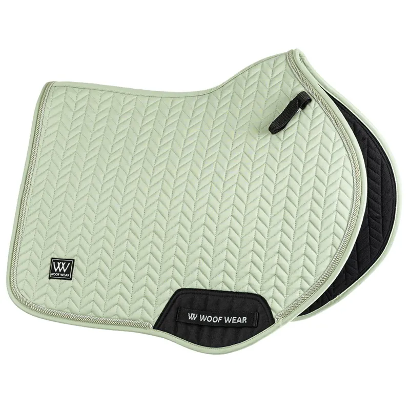 Woof Wear Herringbone Close Contact Saddle Pad - Sage
