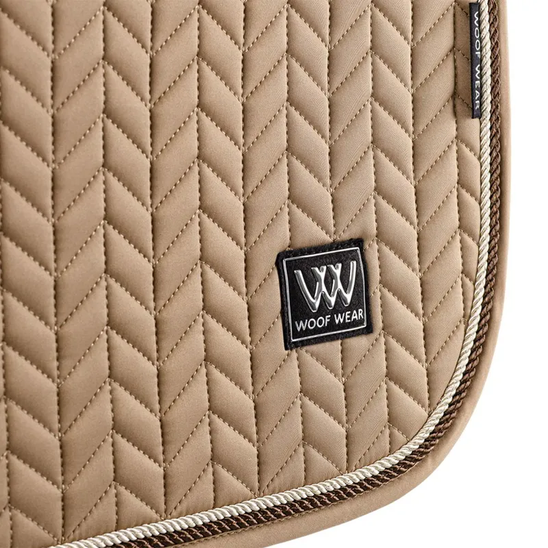 Woof Wear Herringbone Close Contact Saddle Pad - Caramel-1