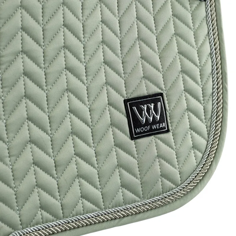 Woof Wear Herringbone Dressage Saddle Pad - Sage-1
