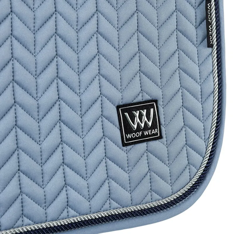 Woof Wear Herringbone Dressage Saddle Pad - Steel-1