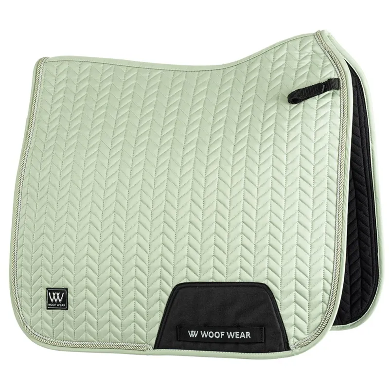 Woof Wear Herringbone Dressage Saddle Pad - Sage