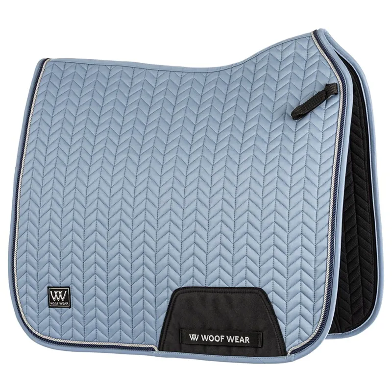 Woof Wear Herringbone Dressage Saddle Pad - Steel