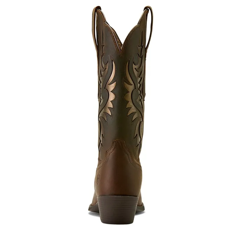 Ariat Heritage R Toe Retro Women's Western Boots - Sassy Brown-2