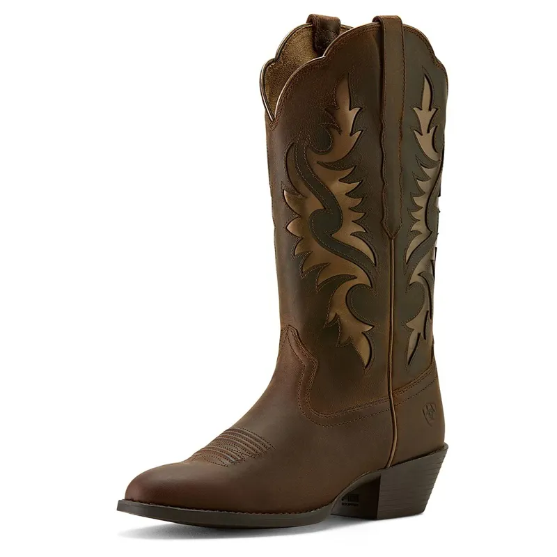 Ariat Heritage R Toe Retro Women's Western Boots - Sassy Brown