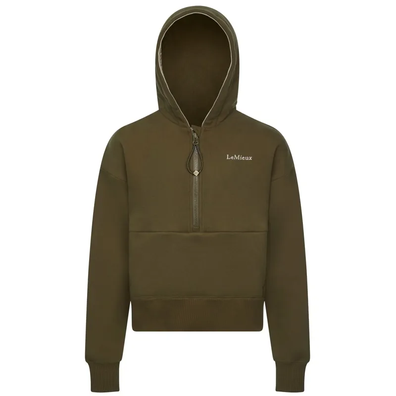 LeMieux Young Rider Hettie Quarter Zip Junior Hoodie - Alpine