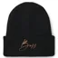 BOSS Equestrian High Cuff Beanie - Black