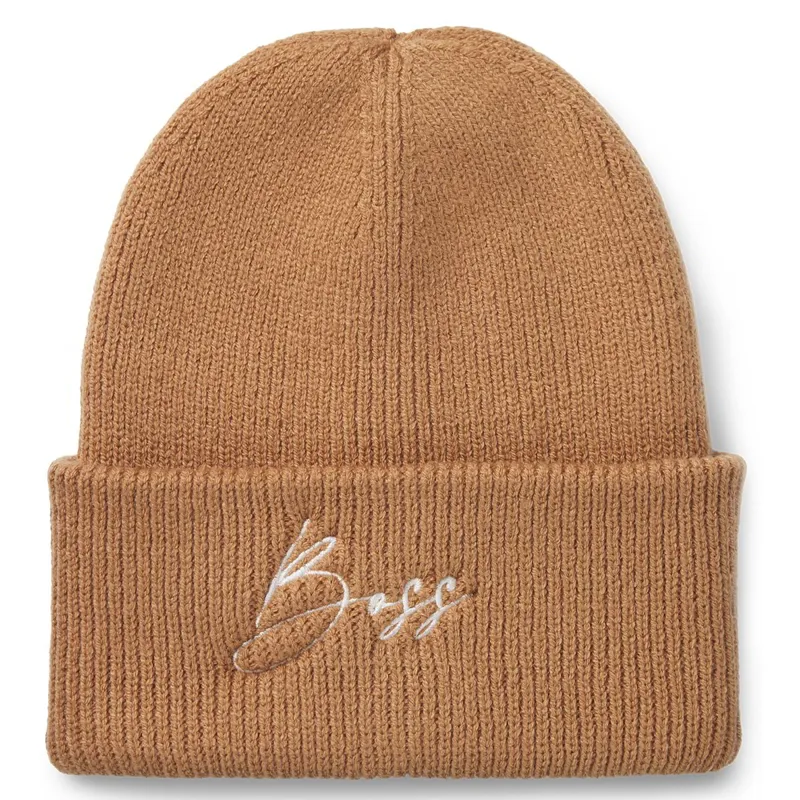 BOSS Equestrian High Cuff Beanie - Camel