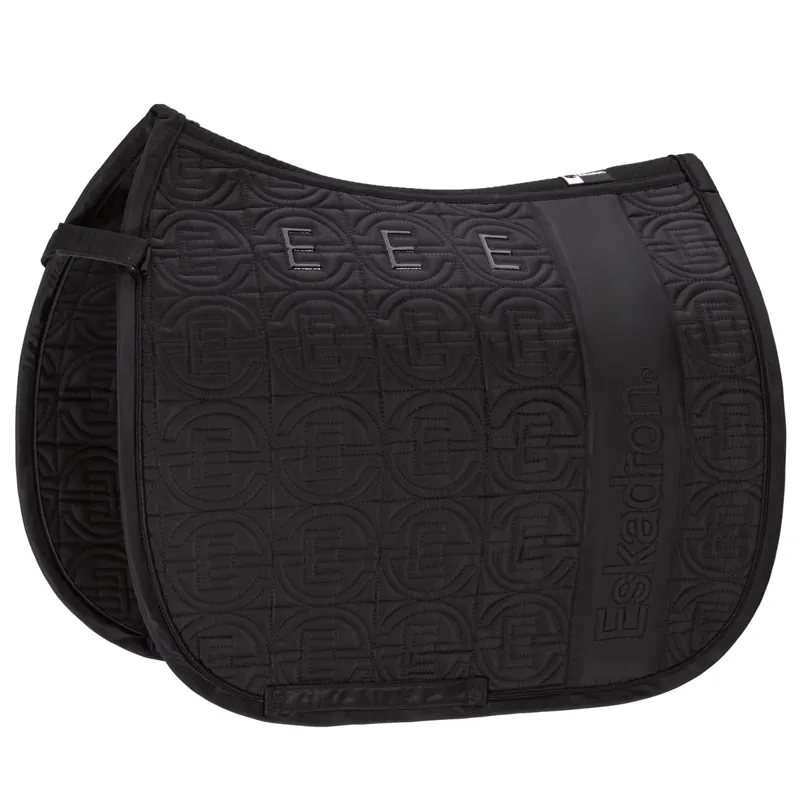 Eskadron Dynamic Big Square High Gloss Dressage Saddle Pad - Black