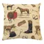 Hines of Oxford Tapestry 18x18in Pillow - Horse Riding