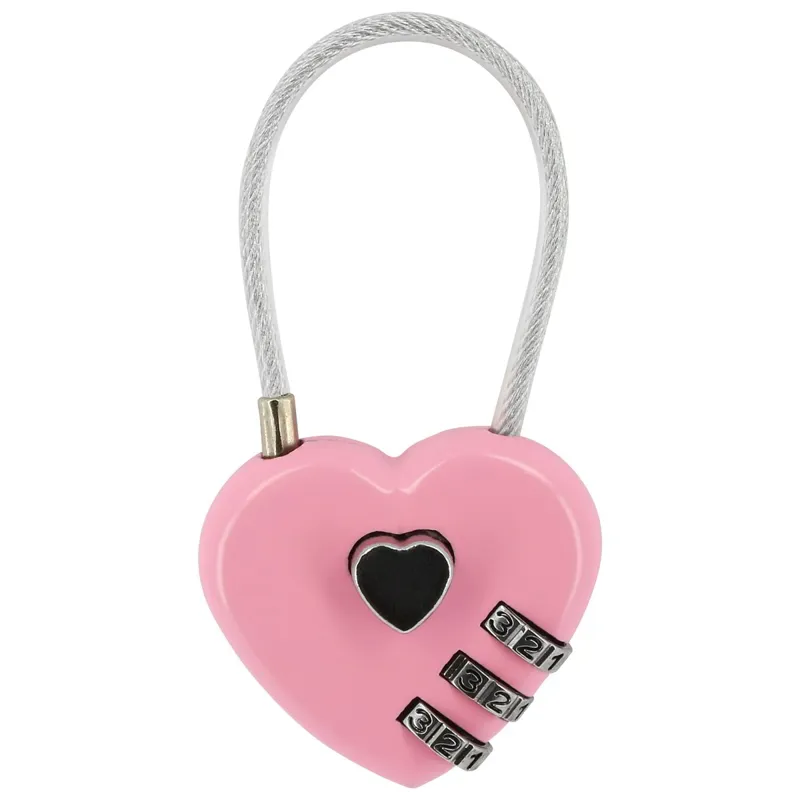 Hippo-Tonic Grooming Box Heart Padlock - Pink-1