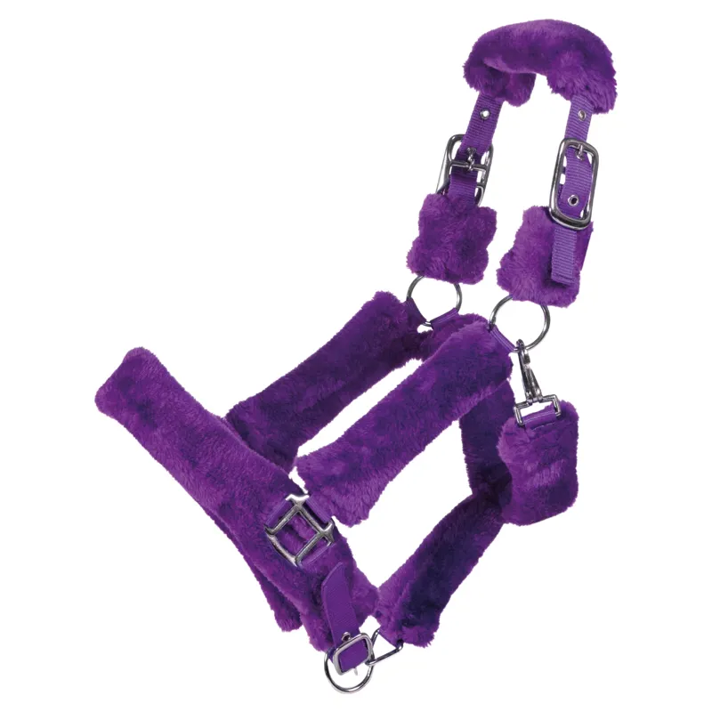 HKM Amina Faux Fur Halter - Dark Lilac