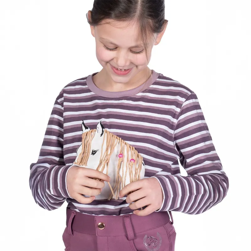 HKM Alva Junior Girls Long Sleeve T-Shirt - Lilac-2
