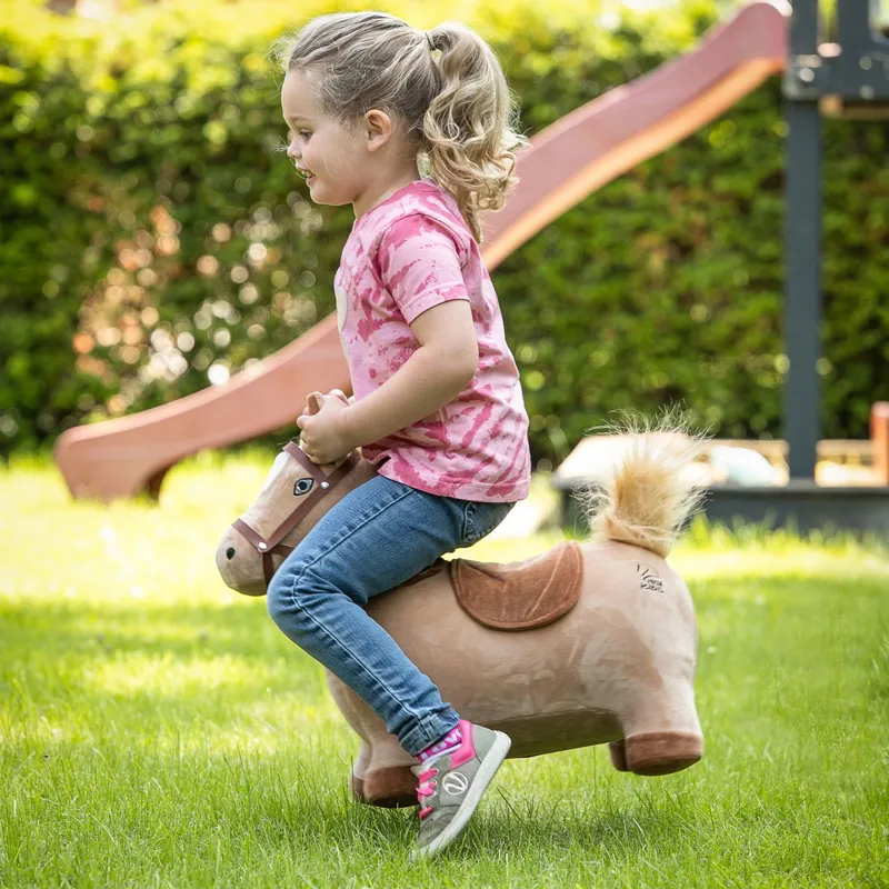 HKM Sit On Jumping Horse - Light Brown-4
