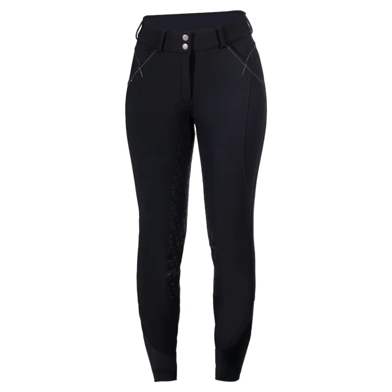HKM Chrysti Womens Softshell Full Grip Breeches - Black