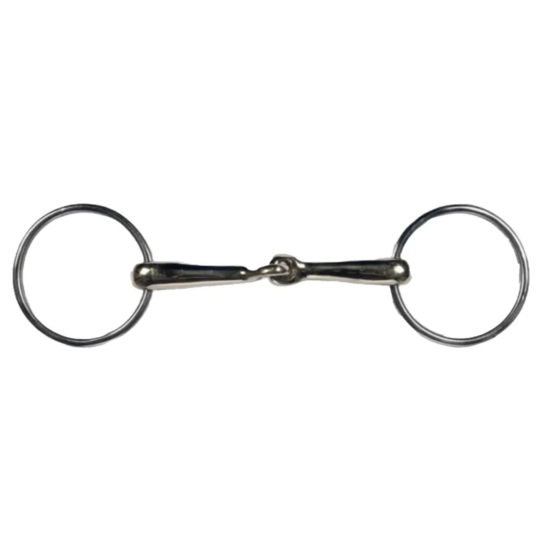 HKM High Curve Loose Ring Jointed Snaffle Bit