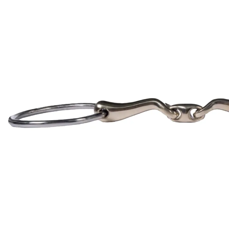 HKM High Curve Loose Ring with Lozenge Snaffle Bit-1