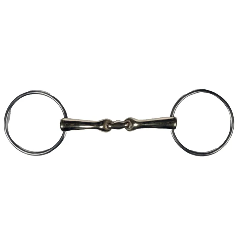 HKM High Curve Loose Ring with Lozenge Snaffle Bit