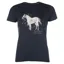 HKM Sparkle Horse Junior Girls T-Shirt - Black
