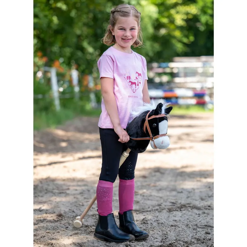 HKM Bella Hobby Horse with Wheels - Black-2