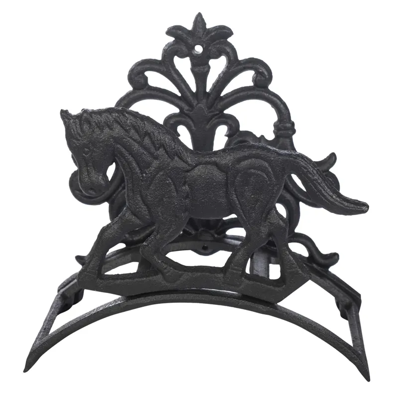 HKM Cast Iron Hose-Pipe Rack in Black
