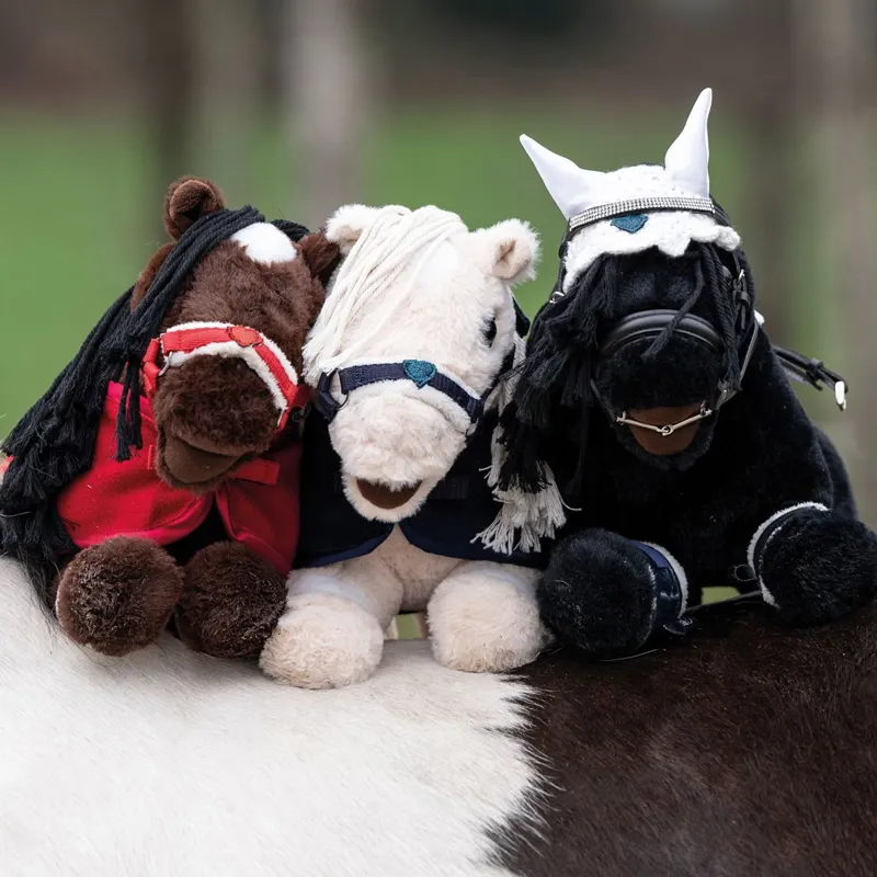 HKM Cuddle Pony Toy - Dark Brown-1
