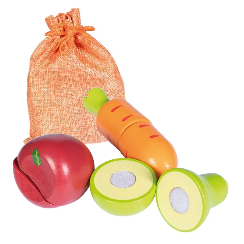HKM Hobby Horse Toy Wooden Food Set - Fruit and Veg