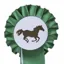 HKM Single Tier Rosette-Green/White