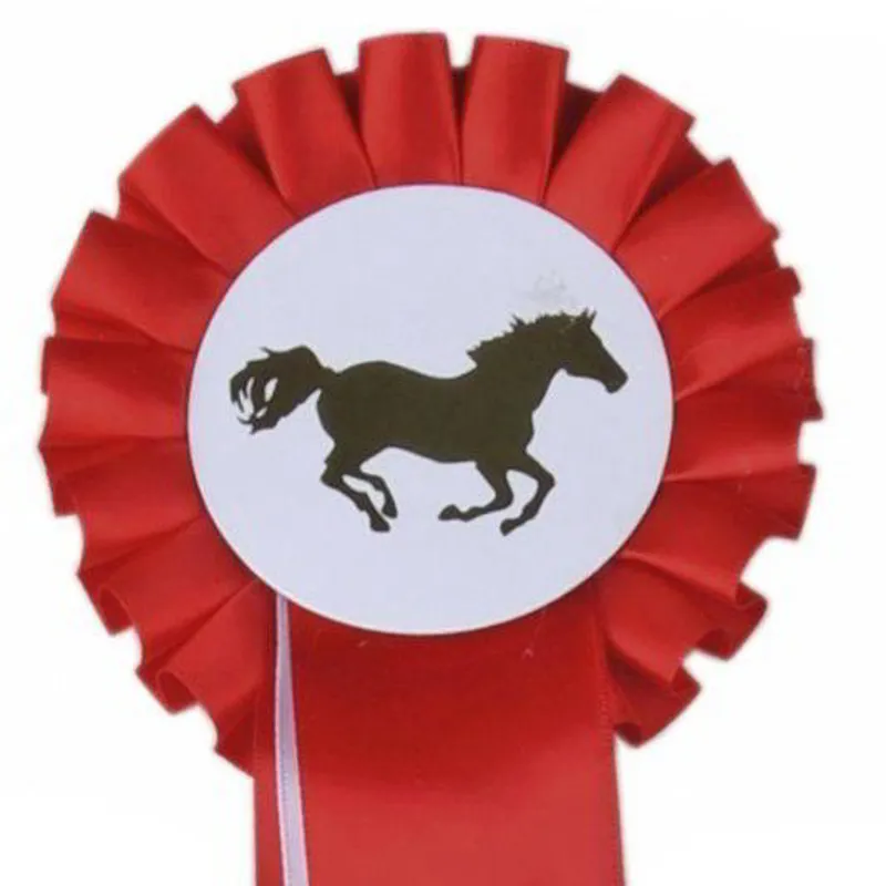 HKM Single Tier Rosette - Red/White