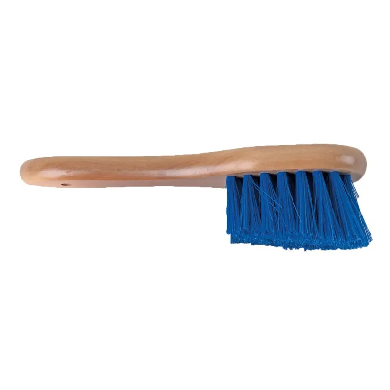 Harlequin Wooden Bucket Brush - Blue-1