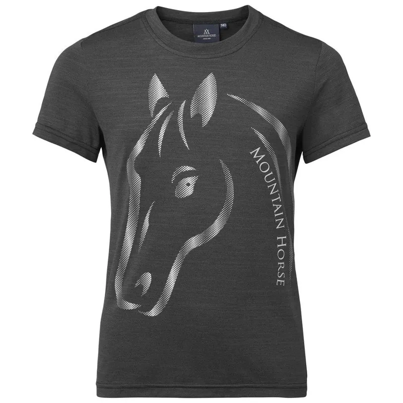 Mountain Horse U and I Junior Tech Tee - Graphite Grey