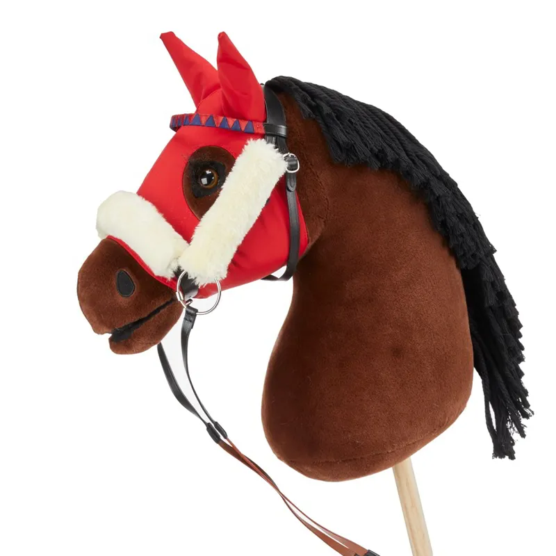 LeMieux Hobby Horse Stretch Racing Hood - Chili-1