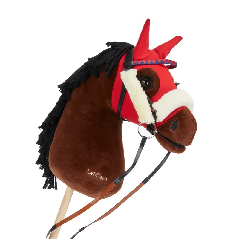 LeMieux Hobby Horse Stretch Racing Hood - Chili